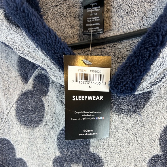 Disney Pajama launcher Sherpa pull over size Medium Hoodie NWT cozy&warm - Picture 4 of 9
